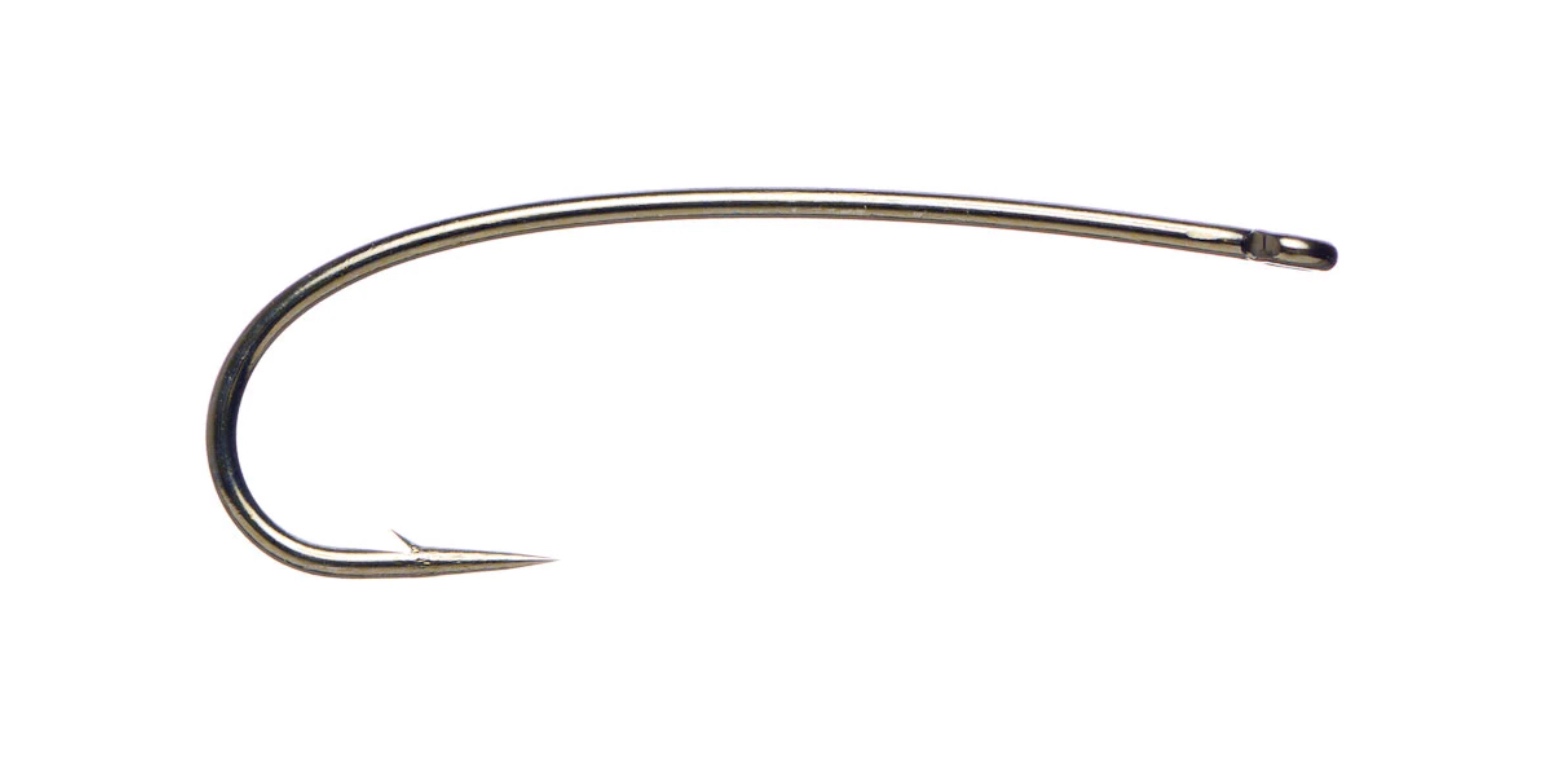 1260 Daiichi Curved Nymph, 2X Long, Straight Eye Bead Hook #12 (100-pack)